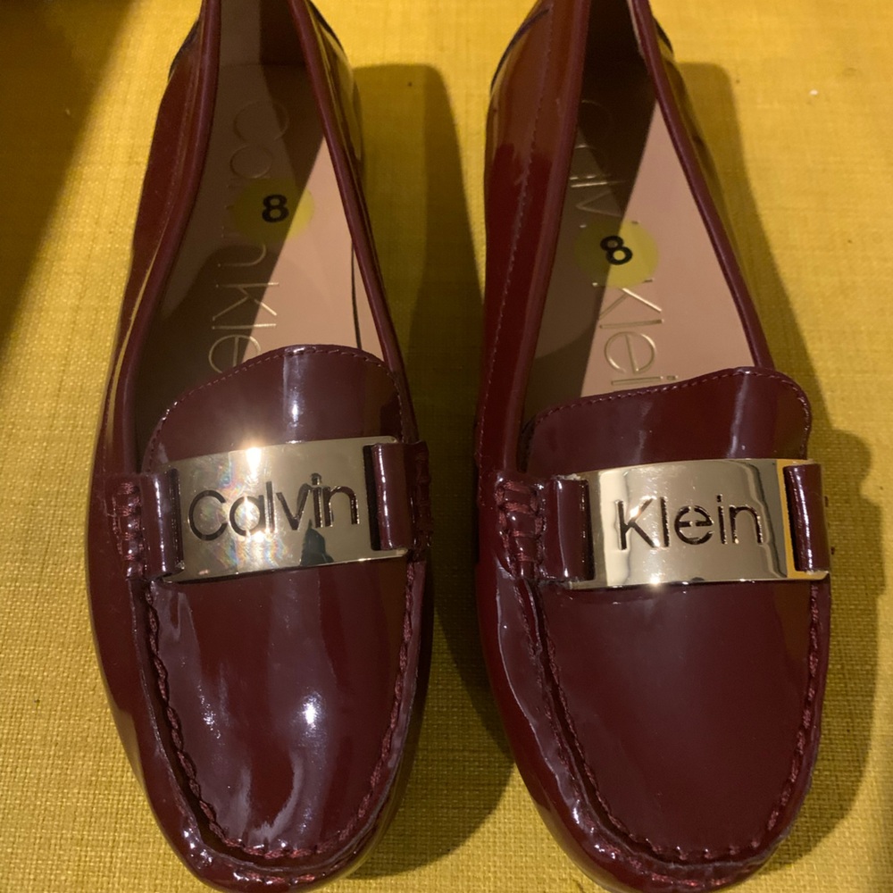 Calvin Klein Cranberry/ Burgundy Loafers